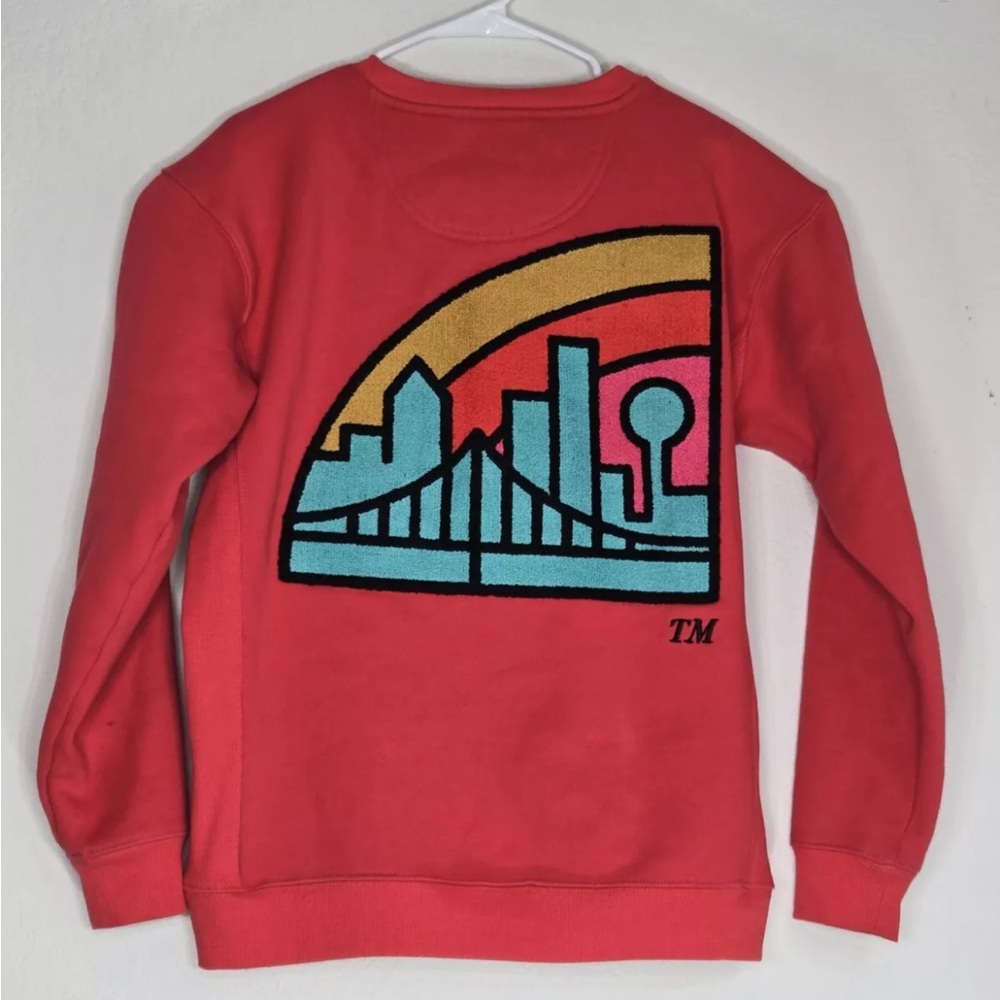 By Way Of Dallas Crewneck Red Cotton Polyester Size S Mens